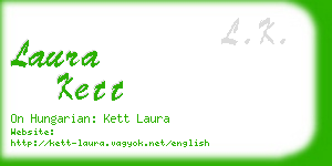 laura kett business card